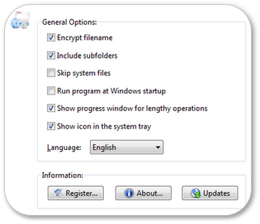 CryptoForge General Options