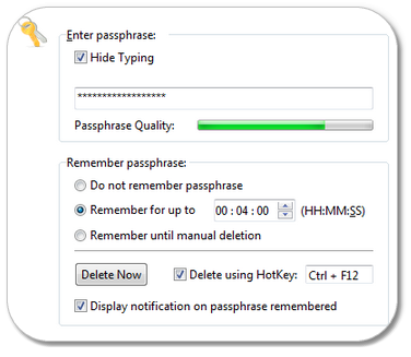 Passphrase Options