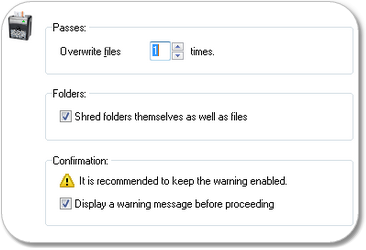 File Shredder Options