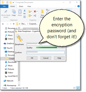 how to encrypt a file